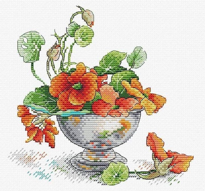 Nasturtium SM-610  Counted Cross Stitch Kit