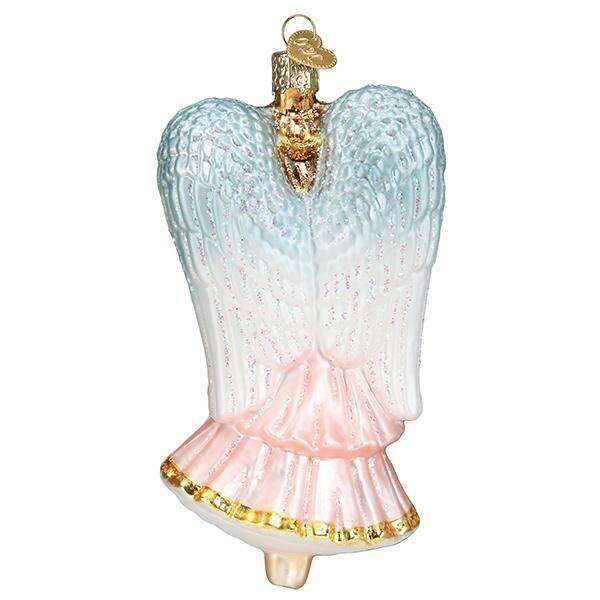 Old World Christmas Nativity Angel Blown Glass Ornament