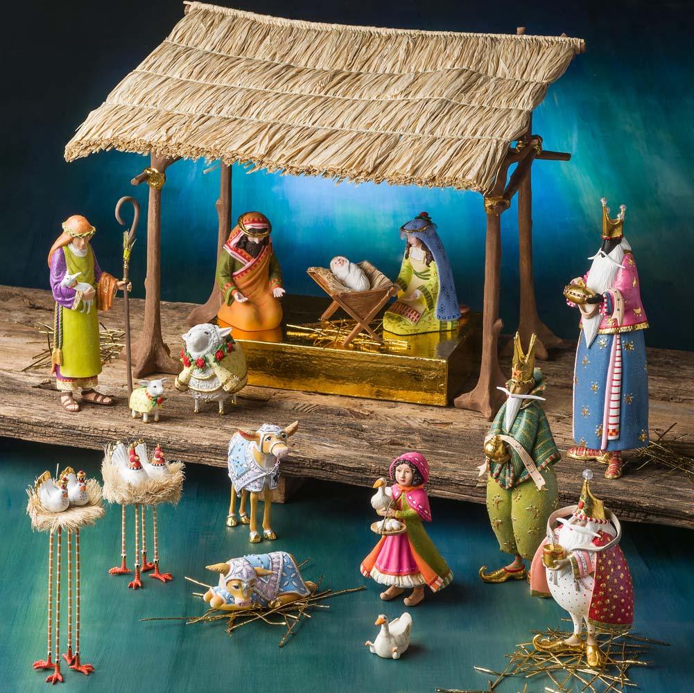 Nativity Chicken & Dove Figures by Patience Brewster - Quirks!