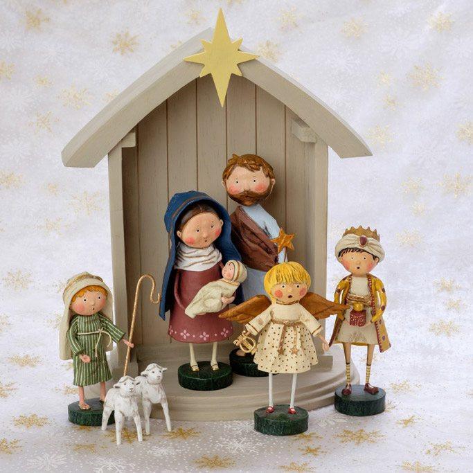 Nativity Manger Christmas Lori Mitchell Collectible Figurine - Quirks!