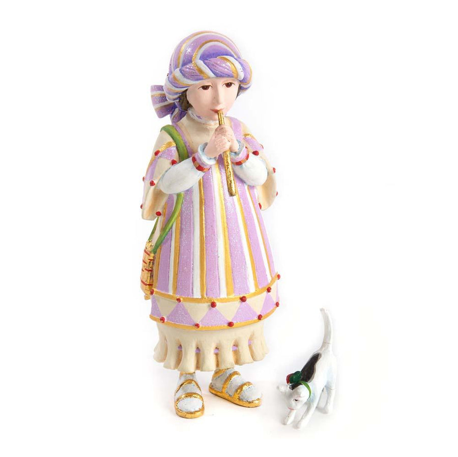Nativity Piping Girl with Kitten Figures by Patience Brewster - Quirks!