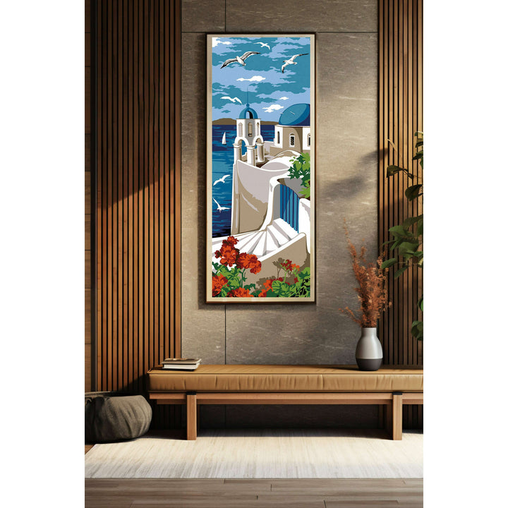 Needlepoint canvas for halfstitch without yarn At the Summit SE950.130 Seg De Paris Printed Tapestry Canvas