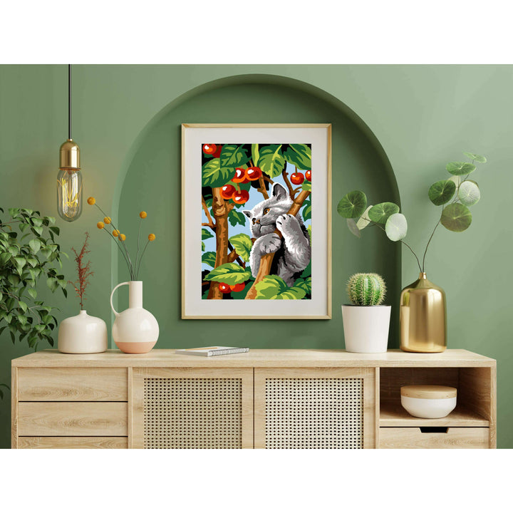 Needlepoint canvas for halfstitch without yarn Branch Games Unit SEU928.396 Seg De Paris Printed Tapestry Canvas