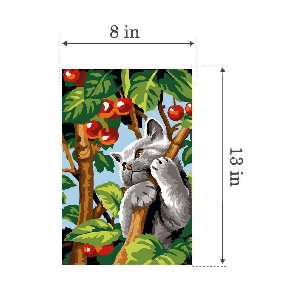 Needlepoint canvas for halfstitch without yarn Branch Games Unit SEU928.396 Seg De Paris Printed Tapestry Canvas