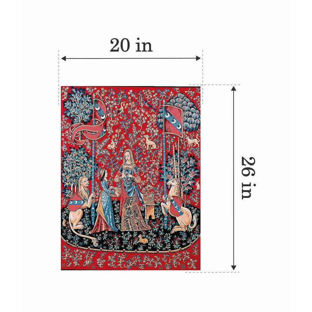 Needlepoint canvas for halfstitch without yarn Can.Seul Lady With A Unicorn MRC1432204 Margot de Paris Printed Tapestry Canvas