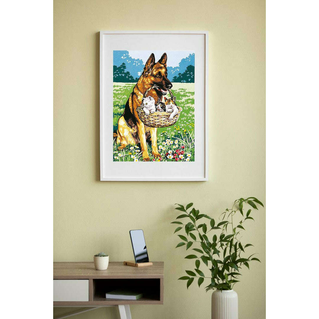 Needlepoint canvas for halfstitch without yarn Canvas 45X60 Cm SE929.346 Seg De Paris Printed Tapestry Canvas