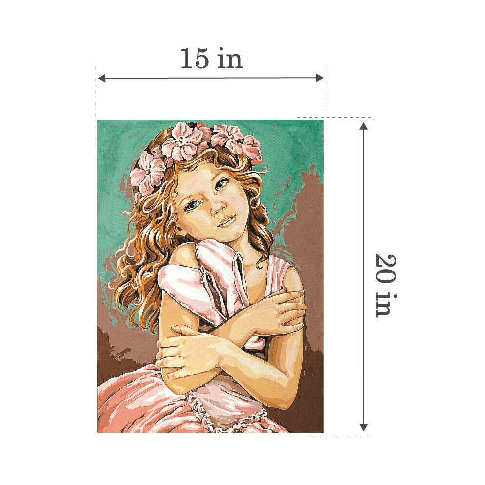 Needlepoint canvas for halfstitch without yarn Canvas The Little Slippers SE929.61 Seg De Paris Printed Tapestry Canvas