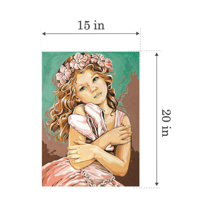 Needlepoint canvas for halfstitch without yarn Canvas The Little Slippers SE929.61 Seg De Paris Printed Tapestry Canvas