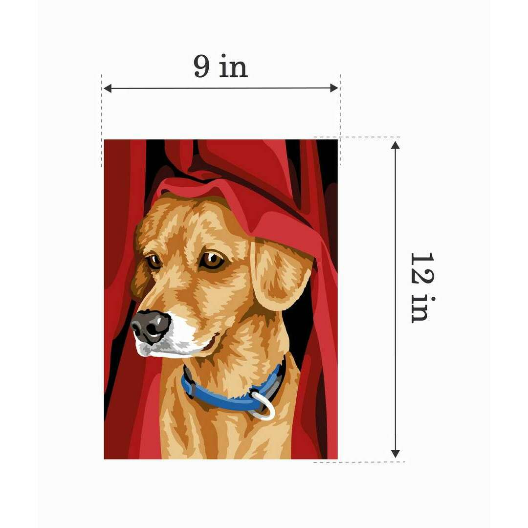 Needlepoint canvas for halfstitch without yarn Curtain Raiser Unit MRCU722343 Margot de Paris Printed Tapestry Canvas