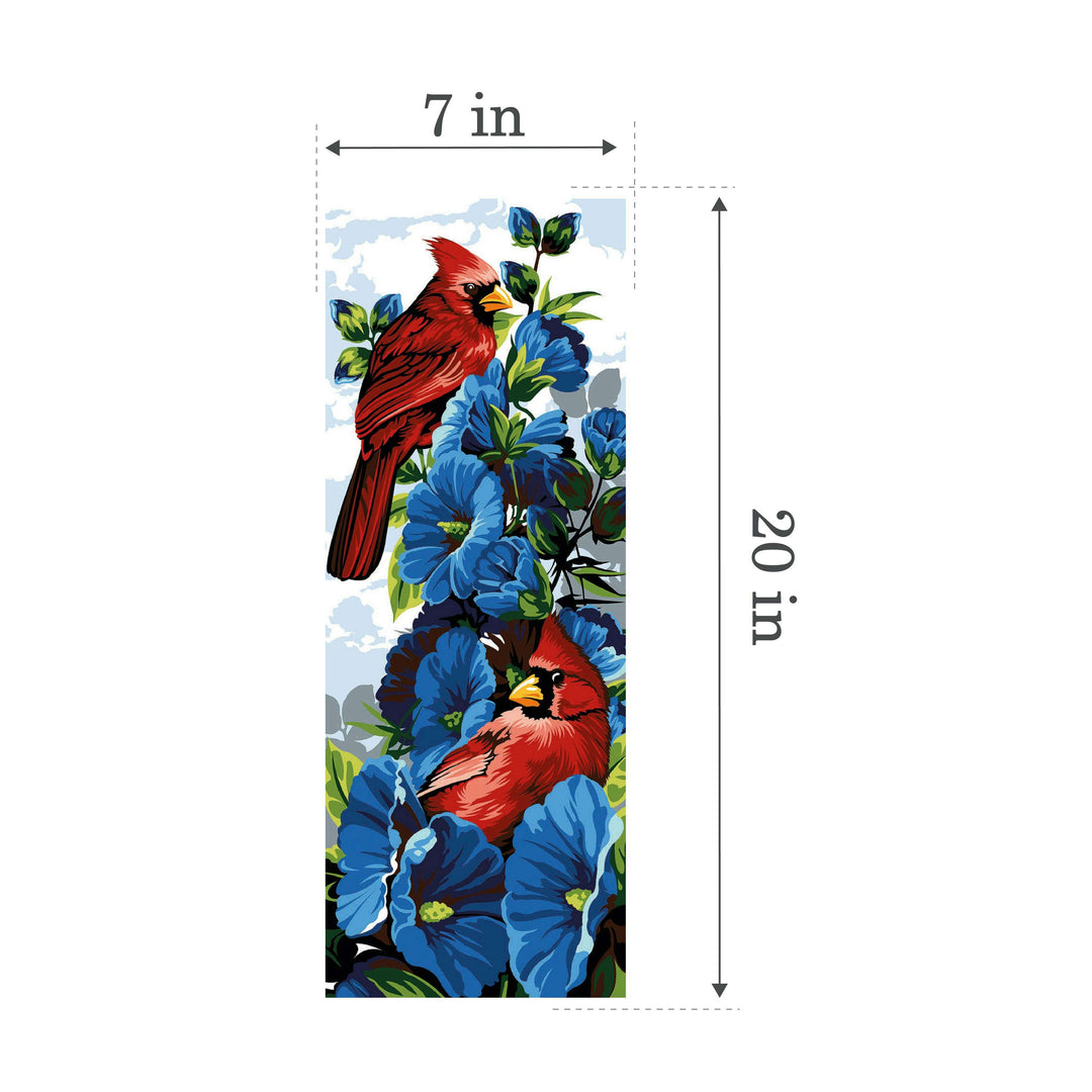 Needlepoint canvas for halfstitch without yarn Feather and Petal SE950.159 Seg De Paris Printed Tapestry Canvas