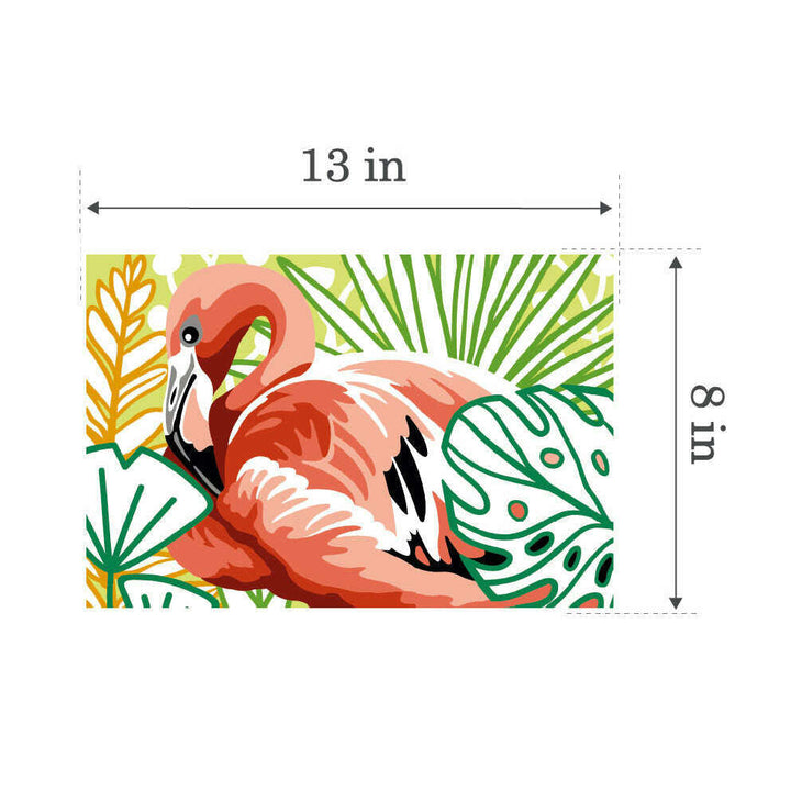 Needlepoint canvas for halfstitch without yarn Flamingo Unit SEU928.393 Seg De Paris Printed Tapestry Canvas