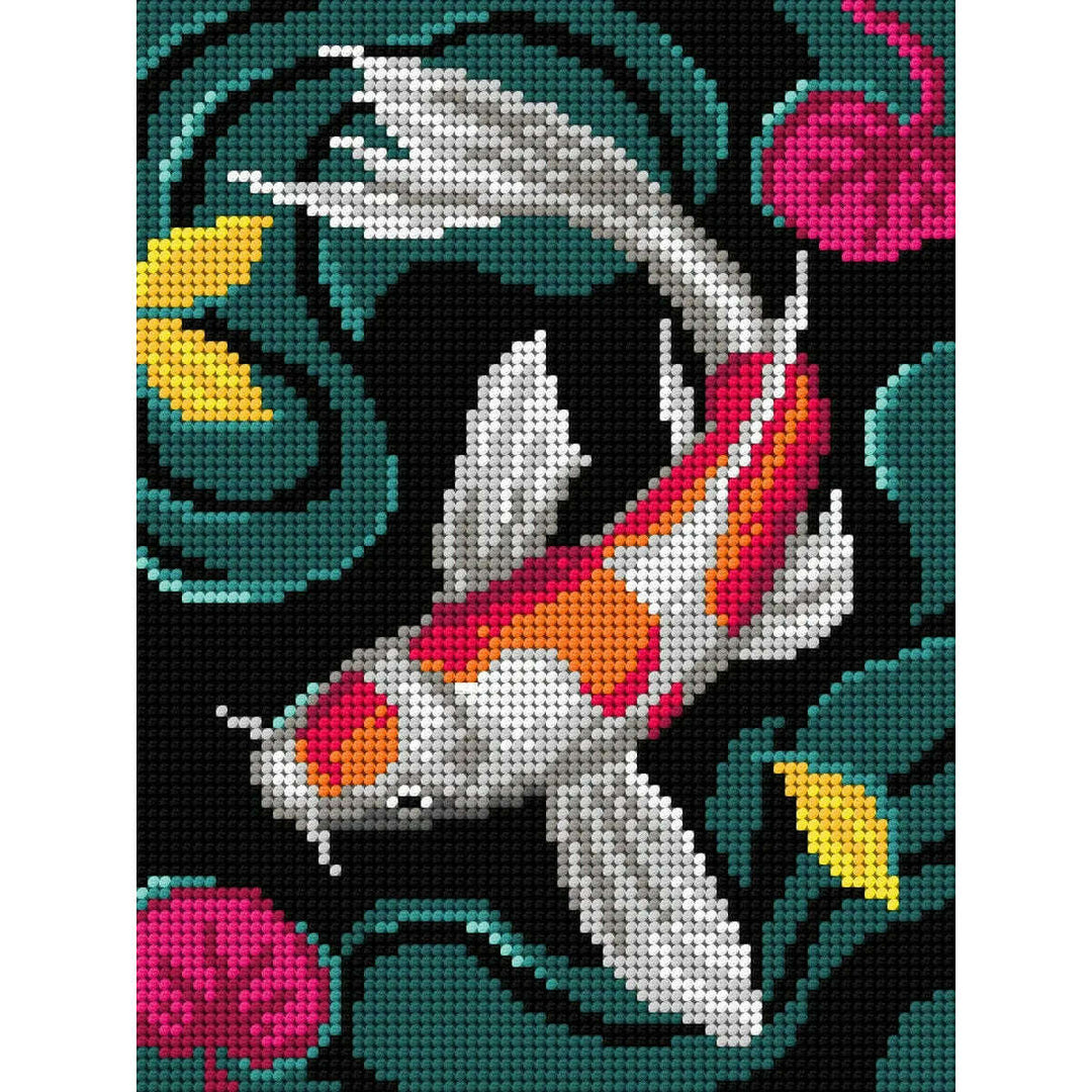 Needlepoint canvas for halfstitch without yarn Koi Carp 3188F