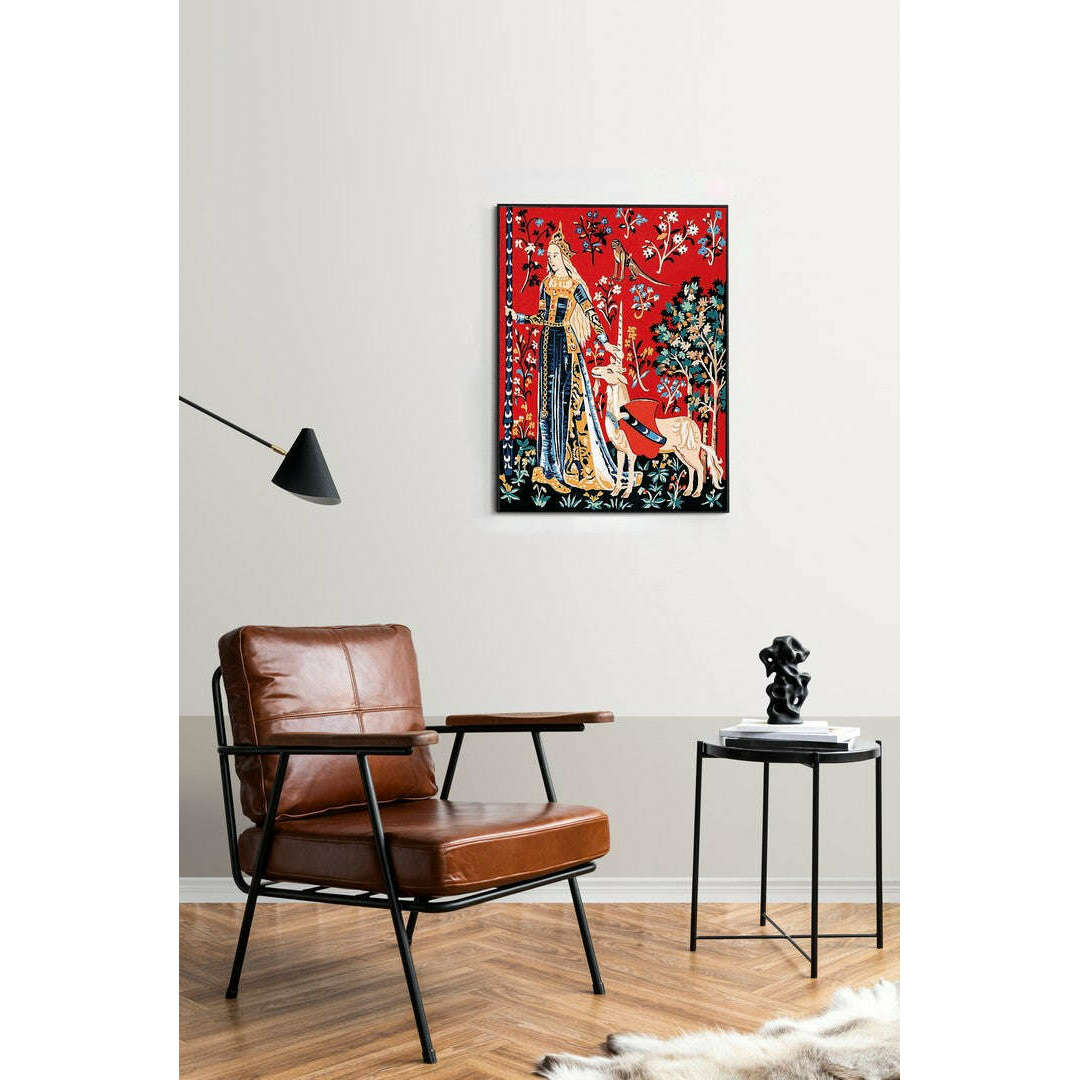 Needlepoint canvas for halfstitch without yarn Lady Unicorn Touch MRC1531136 Margot de Paris Printed Tapestry Canvas