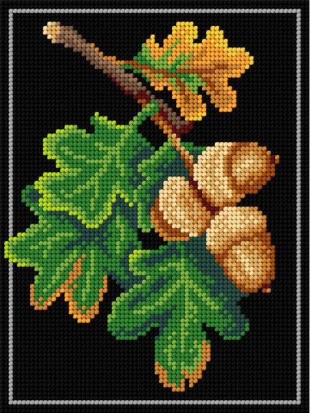Gobelin canvas for halfstitch without yarn  Oak 3247F - Printed Tapestry Canvas