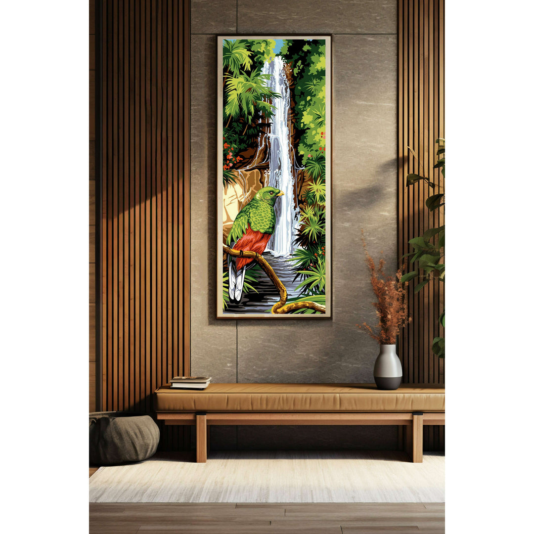 Needlepoint canvas for halfstitch without yarn Quetzal SE950.139 Seg De Paris Printed Tapestry Canvas