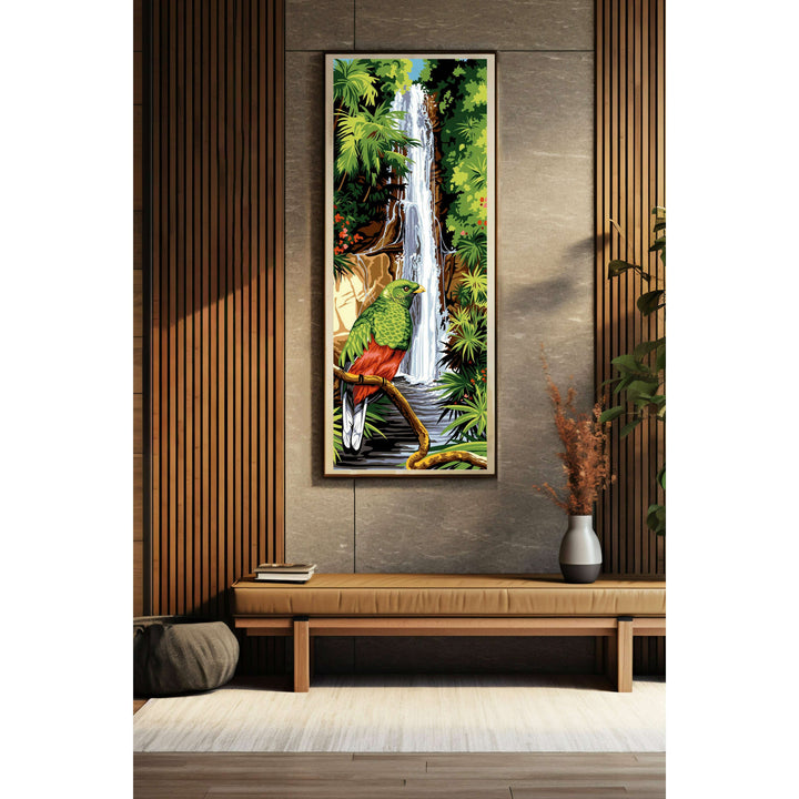 Needlepoint canvas for halfstitch without yarn Quetzal SE950.139 Seg De Paris Printed Tapestry Canvas