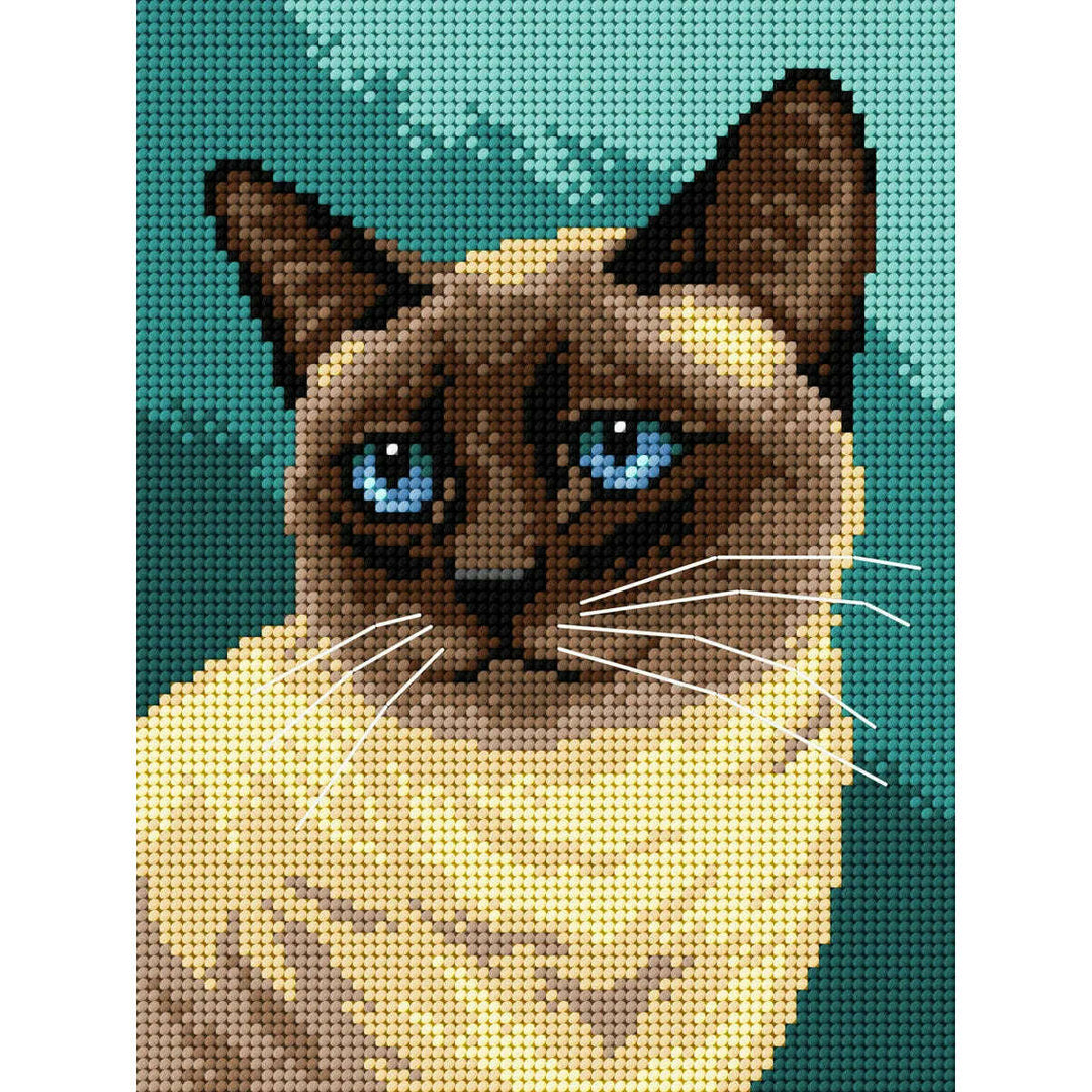 Needlepoint canvas for halfstitch without yarn Siamese 3363F