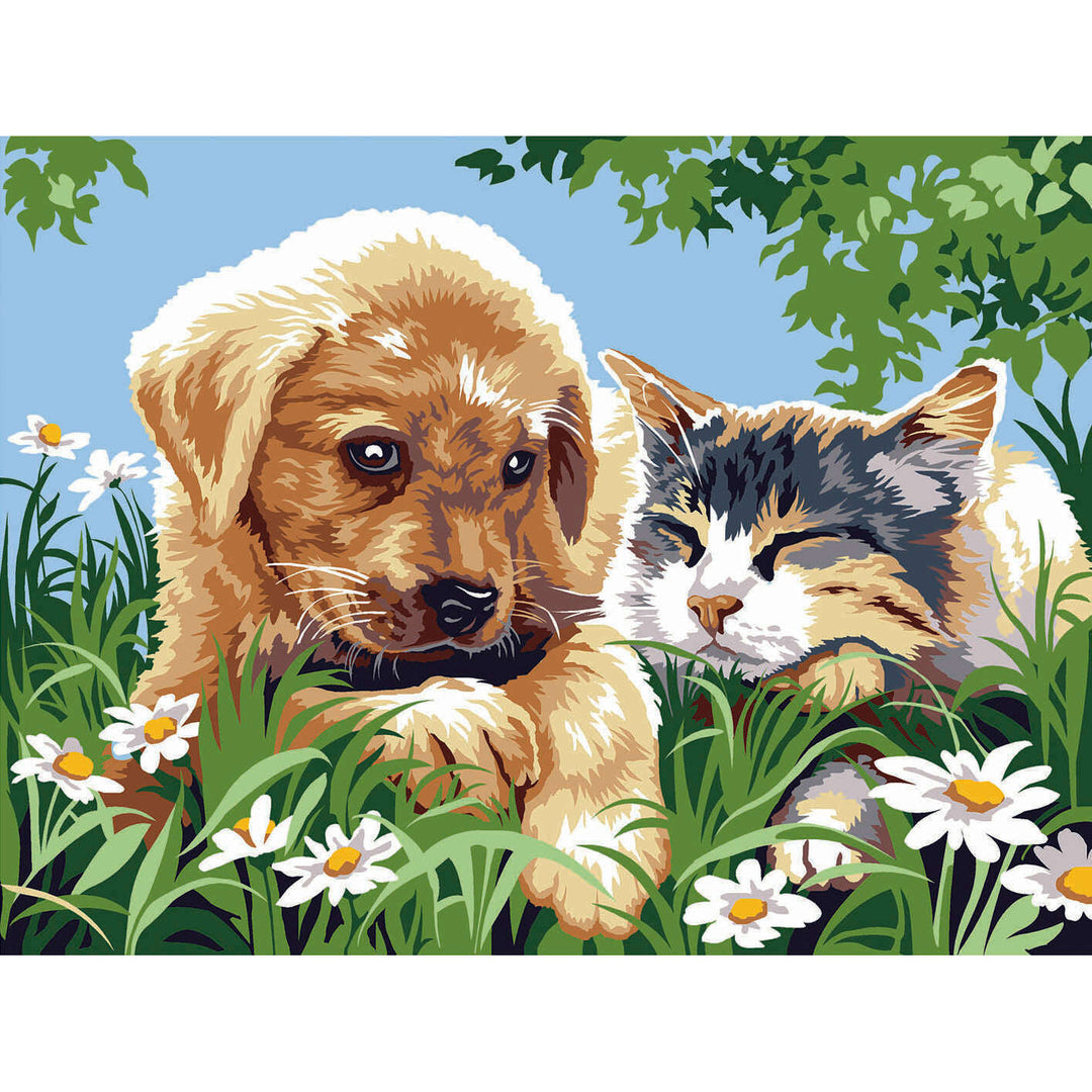 Needlepoint canvas for halfstitch without yarn Summer Hug SE926.210 Seg De Paris Printed Tapestry Canvas