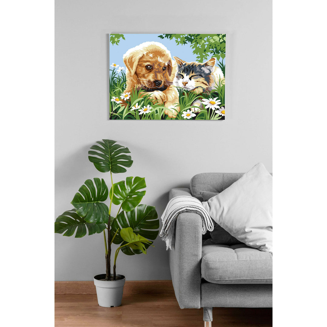 Needlepoint canvas for halfstitch without yarn Summer Hug SE926.210 Seg De Paris Printed Tapestry Canvas