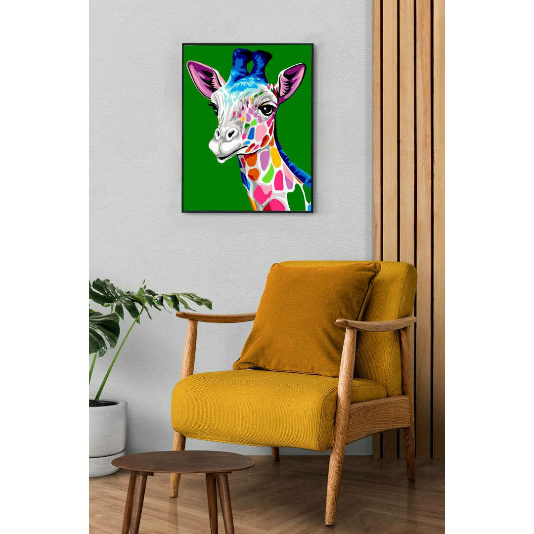 Needlepoint canvas for halfstitch without yarn The Spots of the Giraffe MRC1531438 Margot de Paris Printed Tapestry Canvas