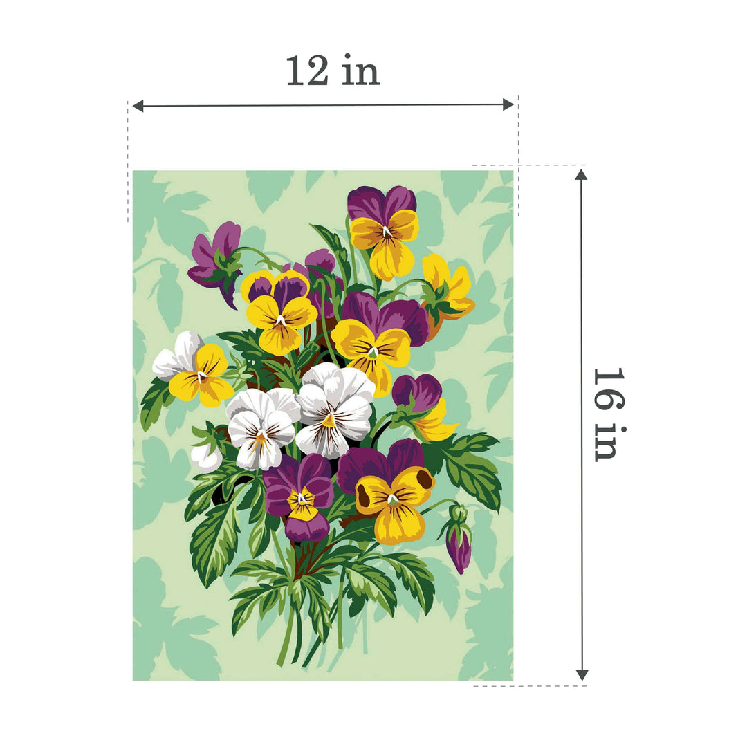 Needlepoint canvas for halfstitch without yarn Thoughts SE926.232 Seg De Paris Printed Tapestry Canvas