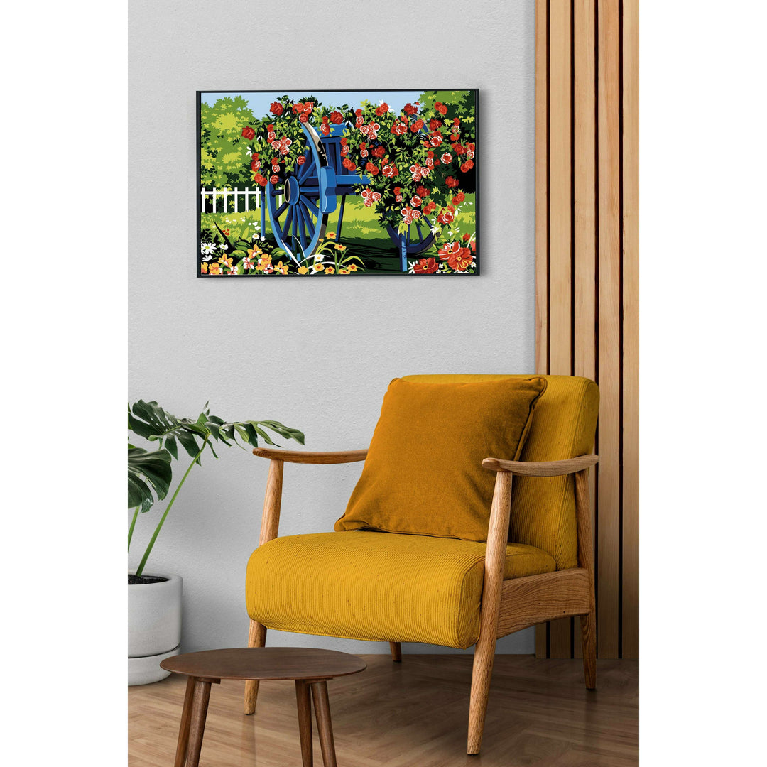 Needlepoint canvas for halfstitch without yarn Unit-The Blue Plough SEU928.351 Seg De Paris Printed Tapestry Canvas