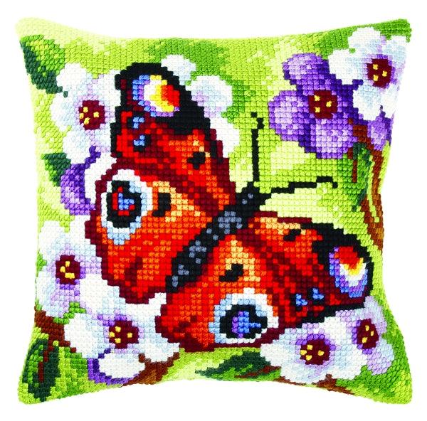 Cushion cross stitch kit  "Butterfly" 9379