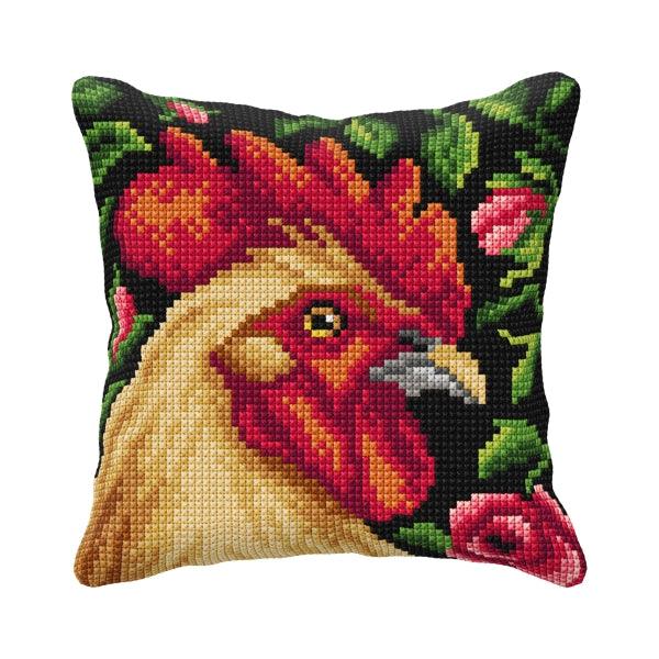 Cushion cross stitch kit  "Rooster" 99018