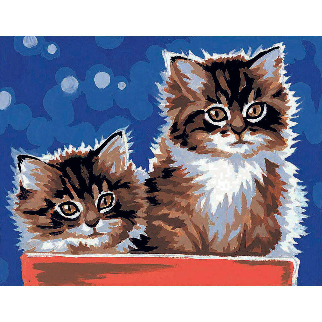 Needlepoint Kit Kittens MRCK76660223 Margot de Paris Printed Tapestry Canvas