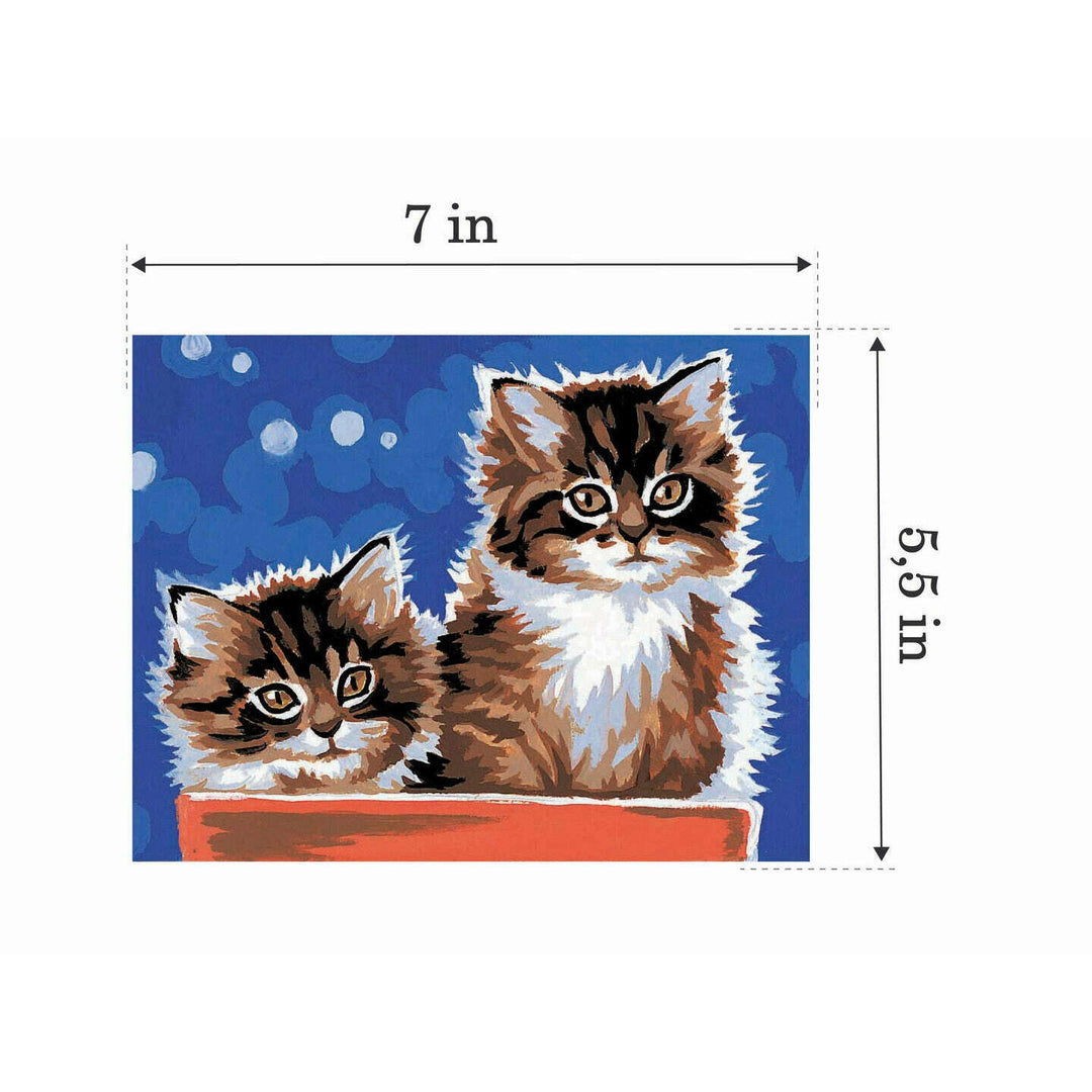 Needlepoint Kit Kittens MRCK76660223 Margot de Paris Printed Tapestry Canvas