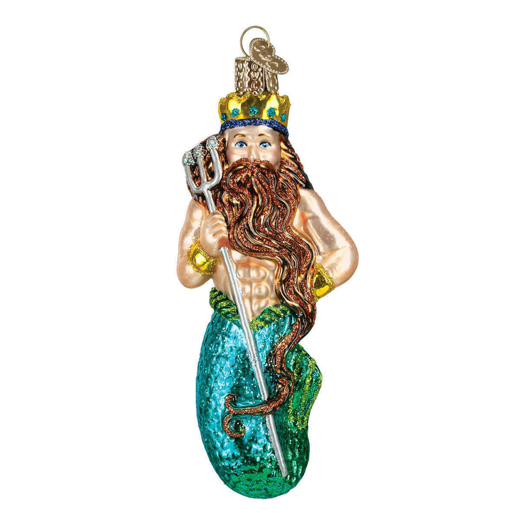 Old World Christmas Neptune Blown Glass Ornament