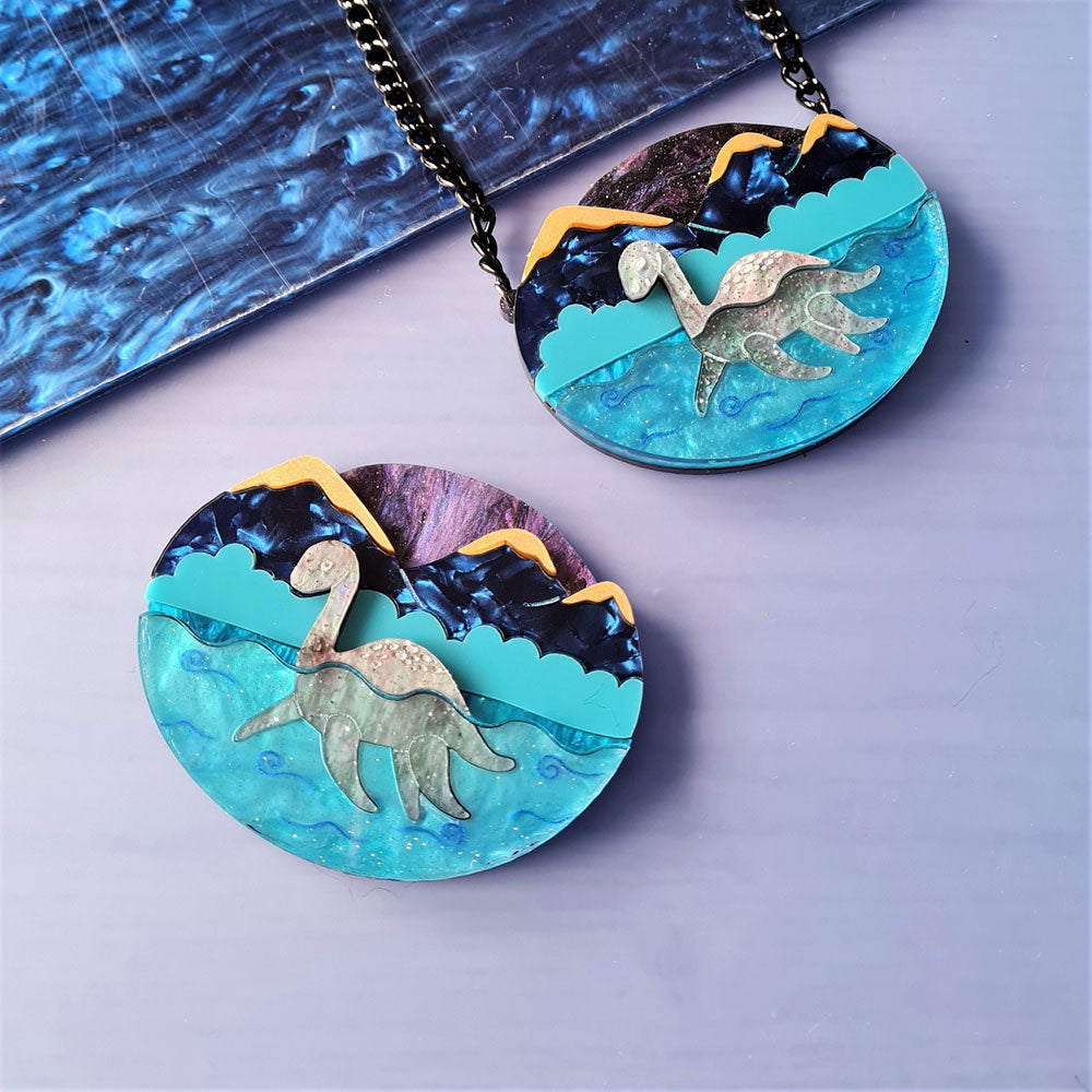 Nessie At Night Necklace by Cherryloco Jewellery 2