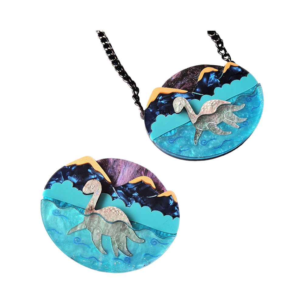 Nessie At Night Necklace by Cherryloco Jewellery 1