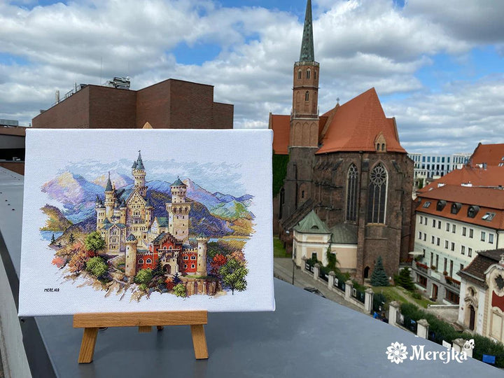 Neuschwanstein Castle K-201 Counted Cross-Stitch Kit