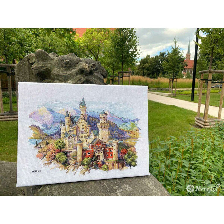 Neuschwanstein Castle K-201 Counted Cross-Stitch Kit