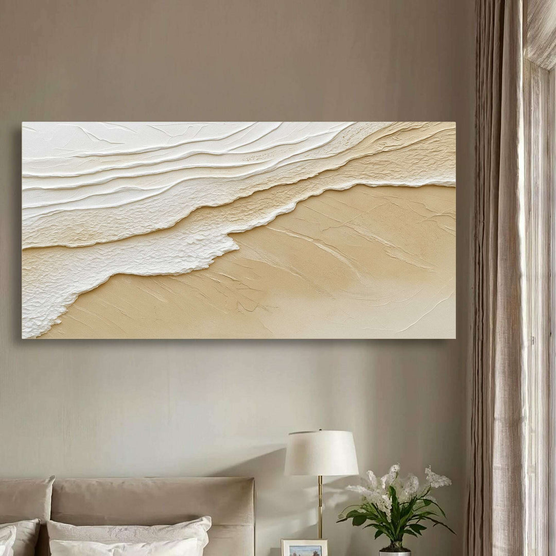 Neutral Ocean Waves Wall Art