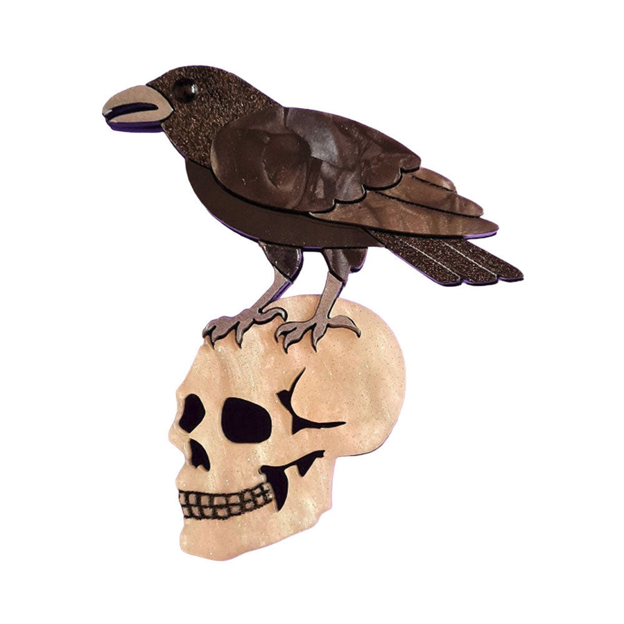 Nevermore Raven Brooch by Cherryloco Jewellery 1