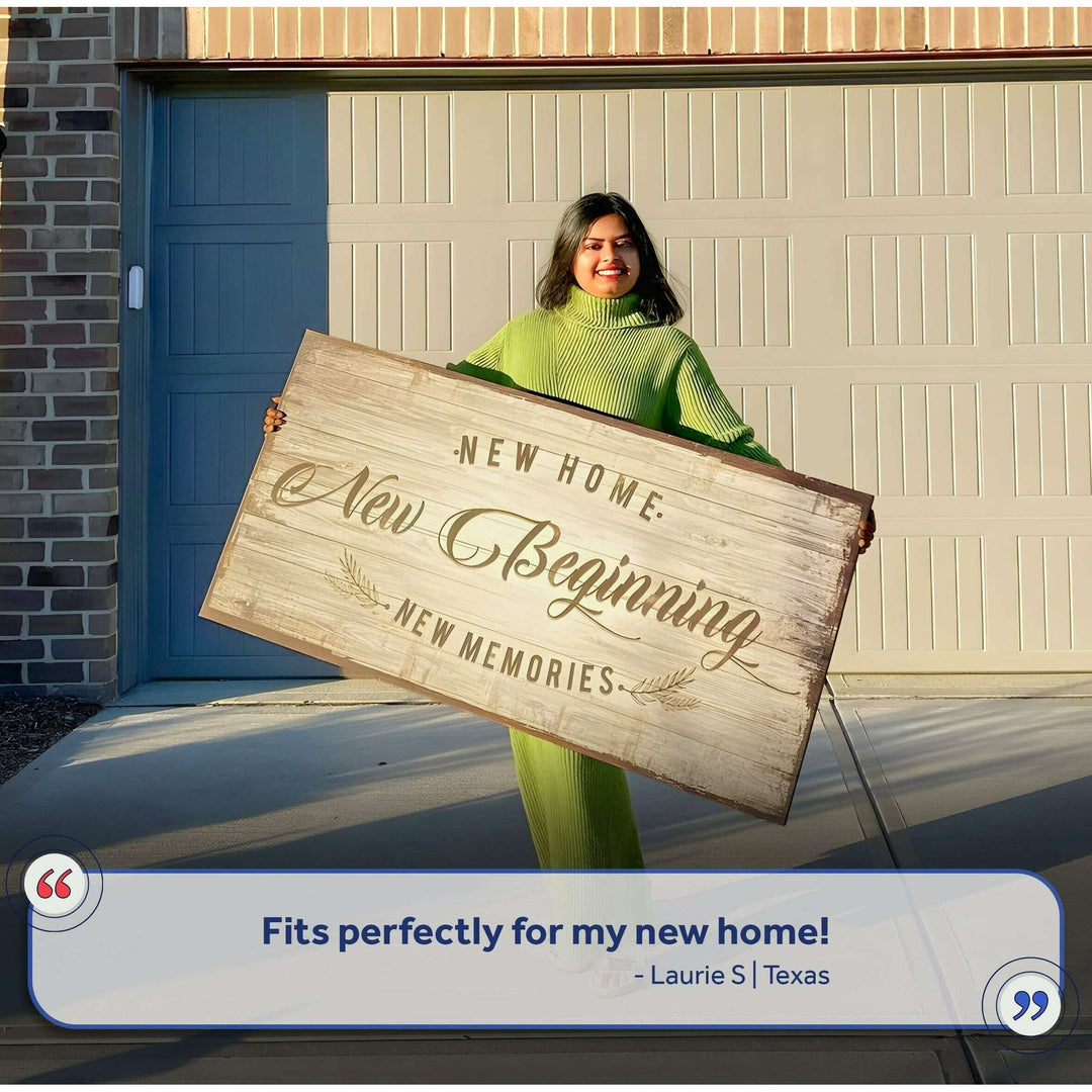 New Home, New Beginning Sign
