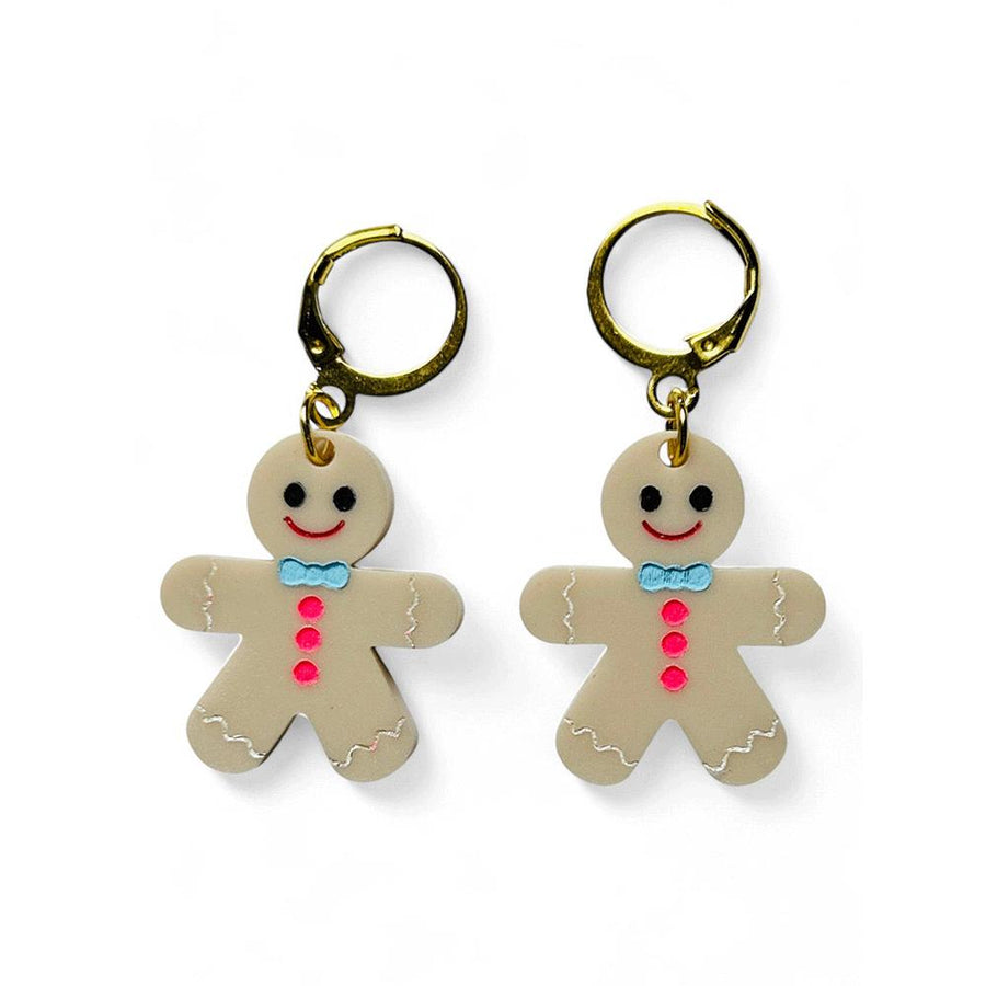 NEW! "I PICCOLINI" Earrings - Gingerbread Man Earrings image