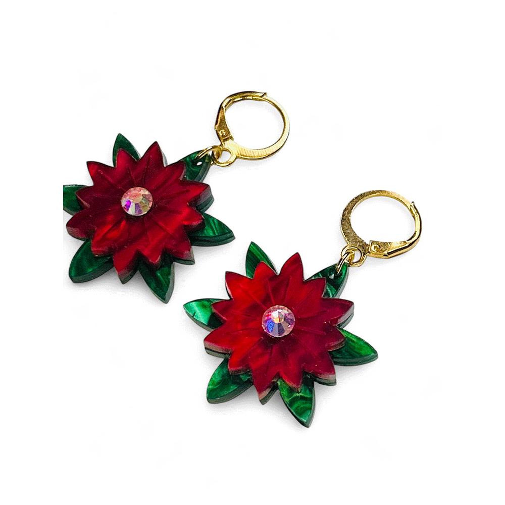 NEW! "I PICCOLINI" Earrings - Mini Christmas Star with Rhinestones image 4