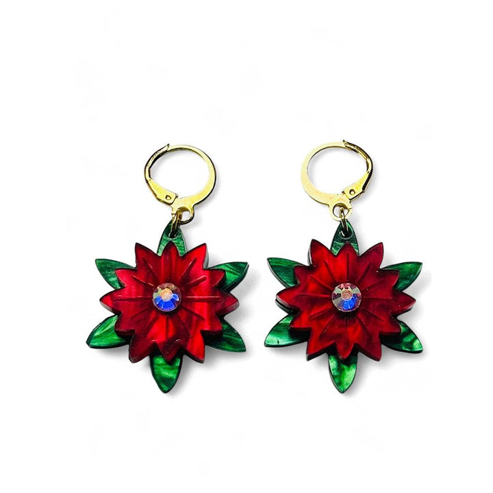 NEW! "I PICCOLINI" Earrings - Mini Christmas Star with Rhinestones image