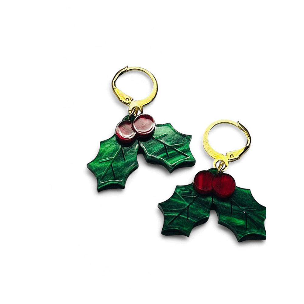 NEW! "THE LITTLE ONES" Earrings - Christmas Mistletoe image 3