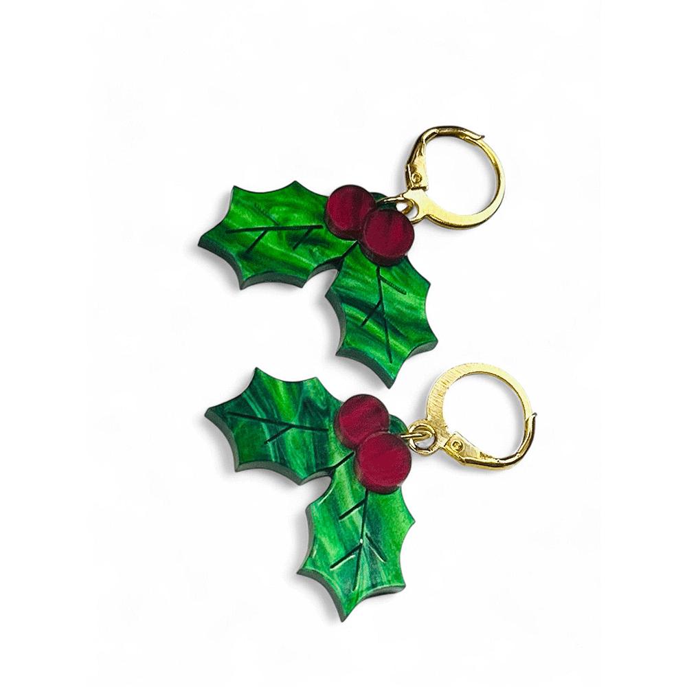 NEW! "THE LITTLE ONES" Earrings - Christmas Mistletoe image 5