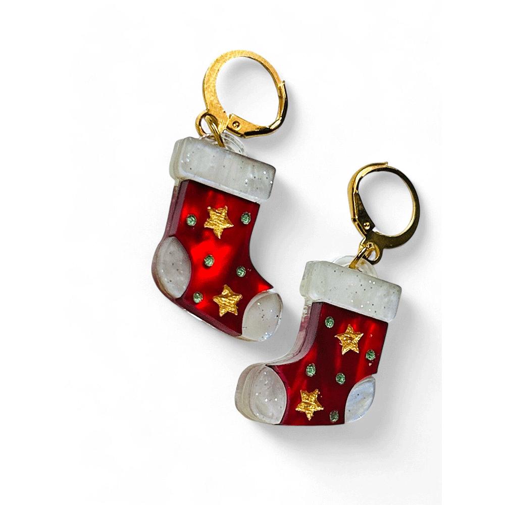 NEW! "THE LITTLE ONES" Earrings - Mini Christmas Sock image 2