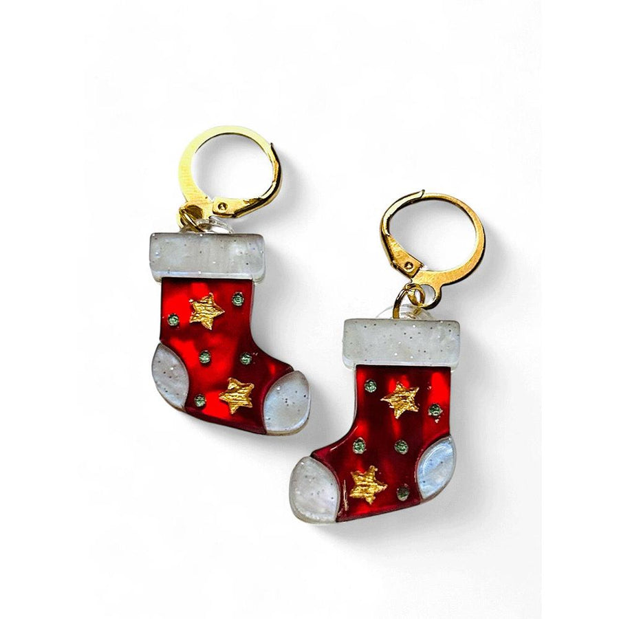 NEW! "THE LITTLE ONES" Earrings - Mini Christmas Sock image