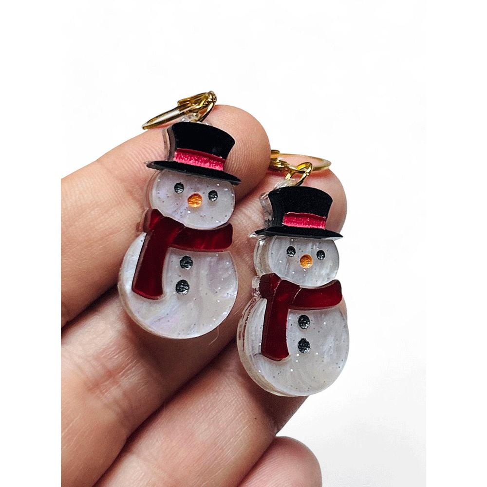 NEW! "THE LITTLE ONES" Earrings - Mini Snowman image 5