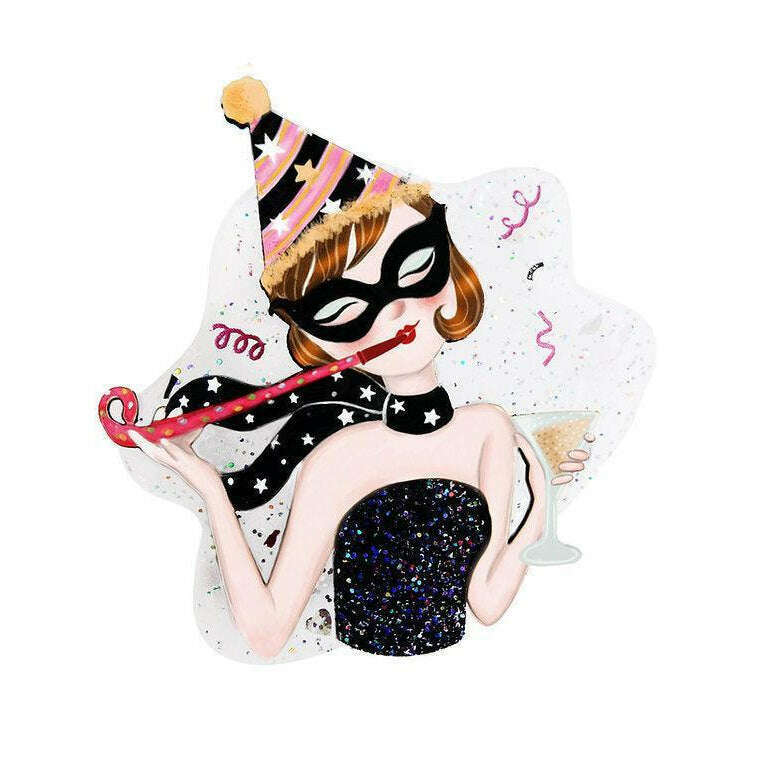New Years Eve Party Brooch by Laliblue - Quirks!