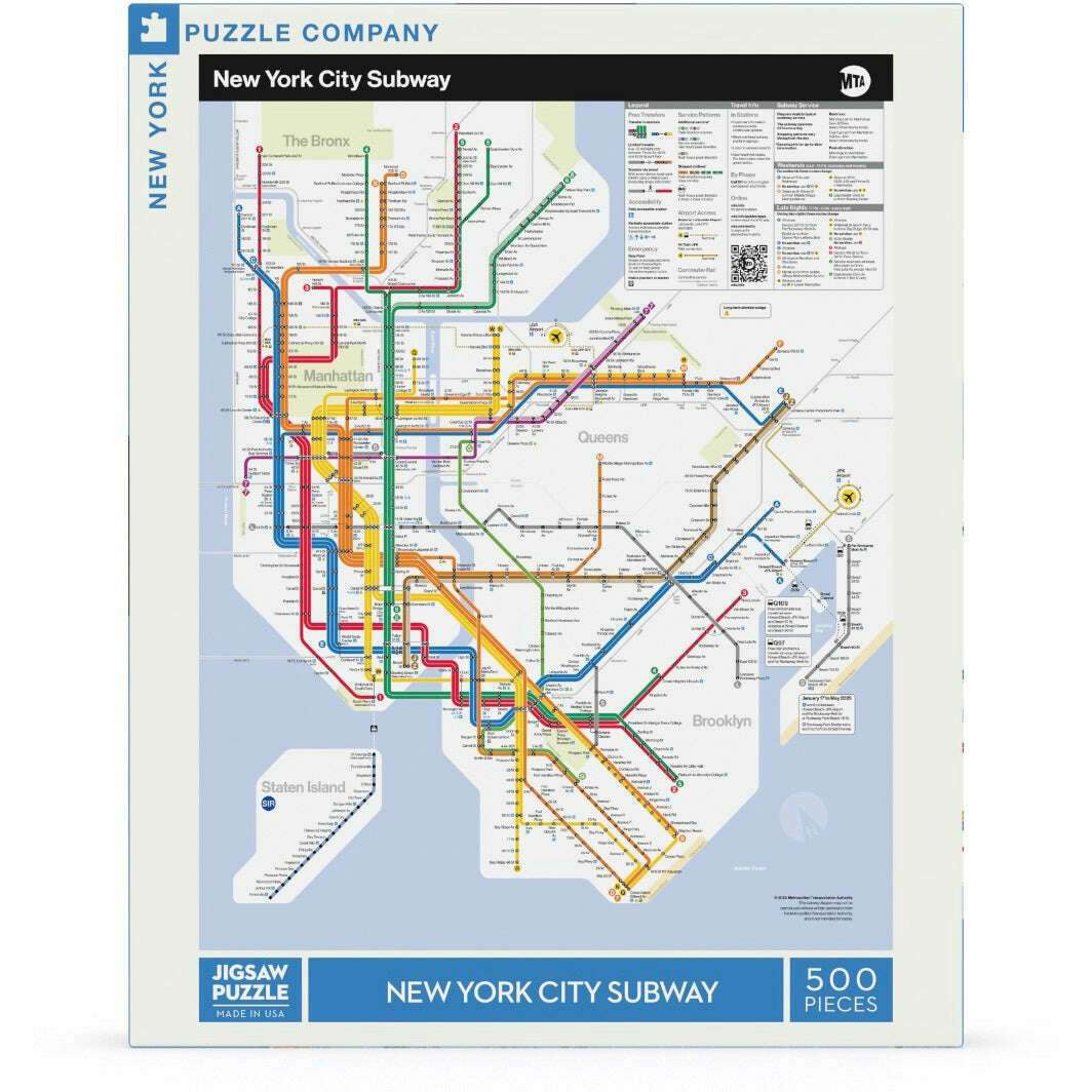 New York Subway Map Jigsaw Puzzle
