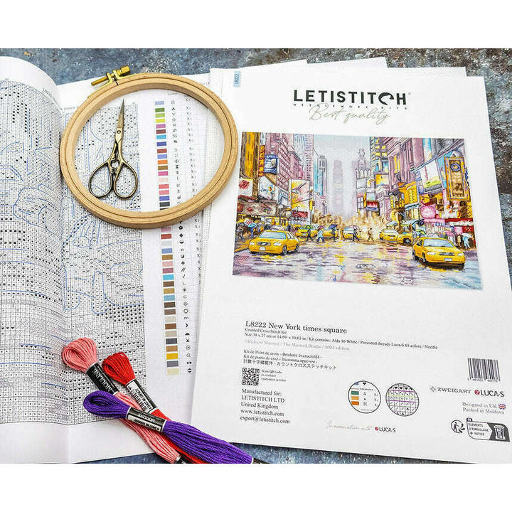 New York Times Square L8222 Counted Cross Stitch Kit