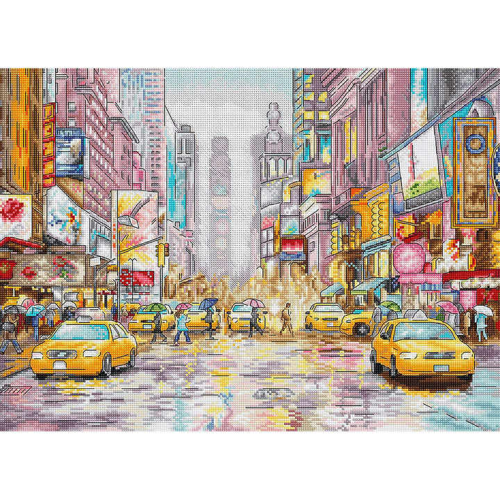 New York Times Square L8222 Counted Cross Stitch Kit